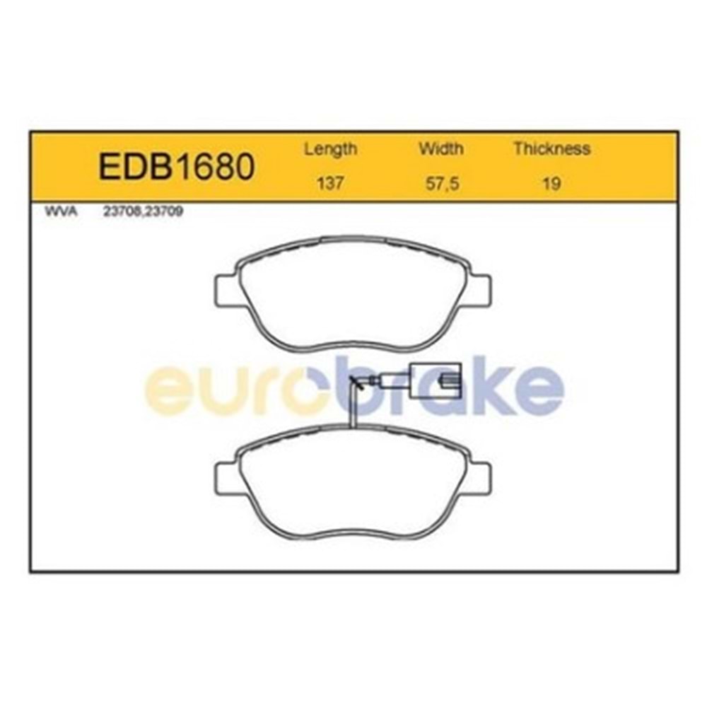 FREN BALATASI ON FISLI DOBLO 2005 > 1.4 T.JET LINE