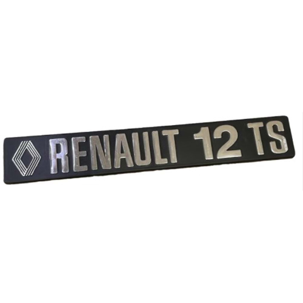 RENAULT 12 TS - ARKA BAGAJ YAZISI PLASTIK