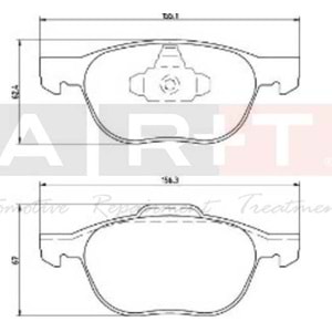 FREN BALATASI ON FORD FOCUS II 04-18 CMAX KUGA I-II 08-14 VOLVO V40 19- C30 06-12 MAZDA 3 03-09