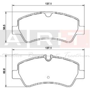 FREN BALATASI ARKA FORD TRANSIT CUSTOM V362 V363 12- BM LP2662