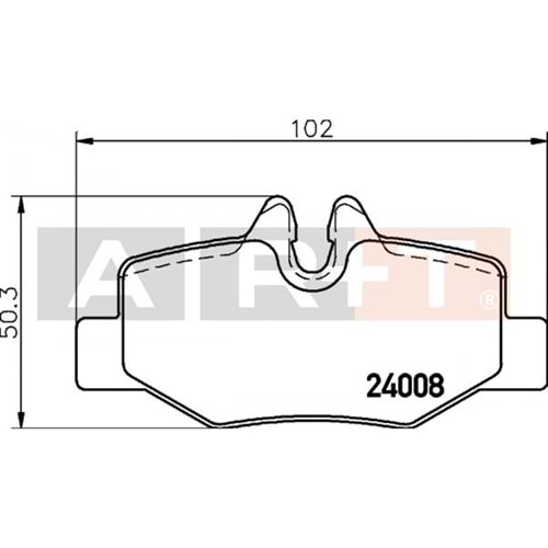 FREN BALATASI ARKA MERCEDES VITO W639 03- LP1939