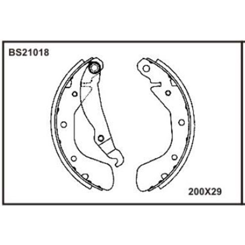 FREN BALATASI ARKA PABUCLU TIGRA 1.4 1.6 94-00 ASTRA F 92> COMBO 99-01 CORSA A 88-93 CORSA B 93> COR