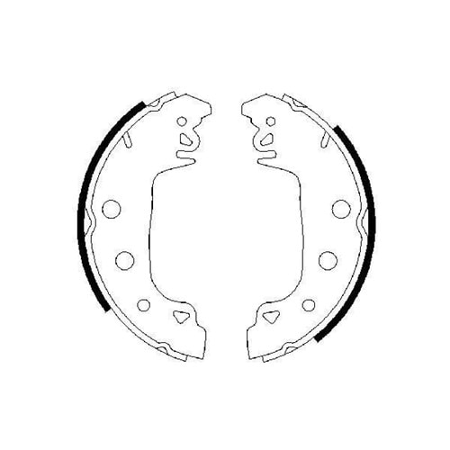ARKA PABUCLU BALATA (229X42MM) R12 M131 DKS /TAUNUS F.TRANSIT 2.5