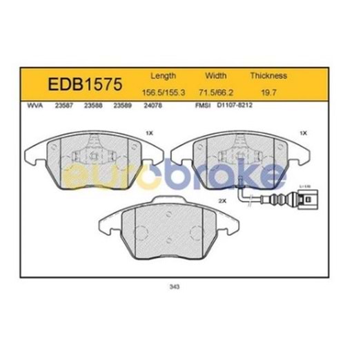 FREN BALATA ON GOLF V VI POLO V JETTA III IV PASSA