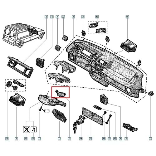 KULLUK ARKA BAKALITI TUTUCUSU RENAULT ESXPRESS