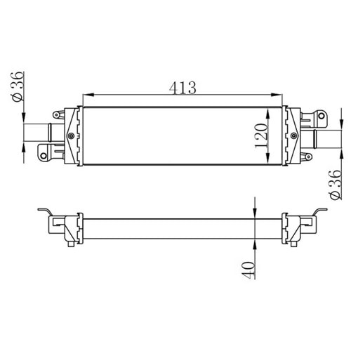 TURBO RADYATORU (INTERCOOLER) ALBEA-PALIO 1.3JTD 03=>