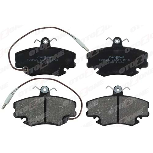 ON DISK BALATA FISLI RENAULT R9-R19-R21-CLIO I-II-MEGANE I-TWINGO-LOGAN-SANDERO-SOLENZA (GDB 400)