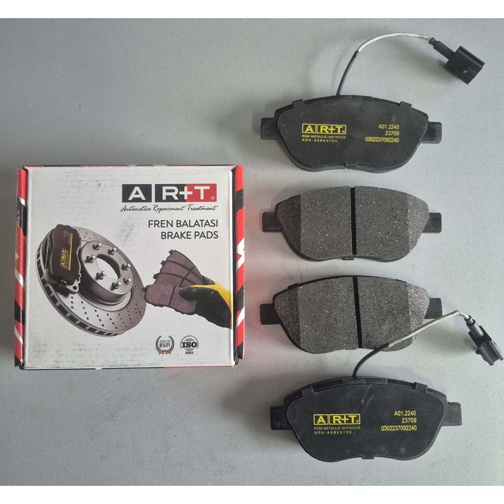 FREN BALATASI ON FIAT 500 500C (08-) BRAVO (08-14) DOBLO (00-)(10-) FIORINO (07-) GRANDE PUNTO (05-) LINEA (07-) PUNTO (12-) PUNTO EVO (08-) OPEL COMBO (12-18) BUYUK TIP - CIFT IKAZ KABLOLU ON