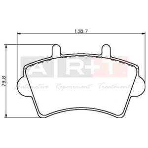 FREN BALATASI ON RENAULT MASTER II 01-06 OPEL MOVANO A 01-06 LP1746