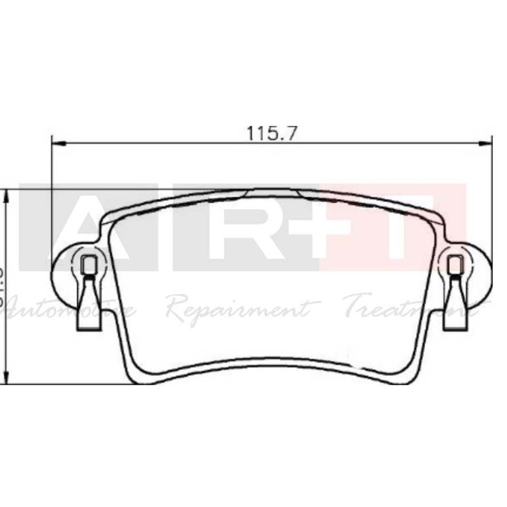 FREN BALATASI ARKA RENAULT MASTER II 01-06 OPEL MOVANO A 01-06 LP1747