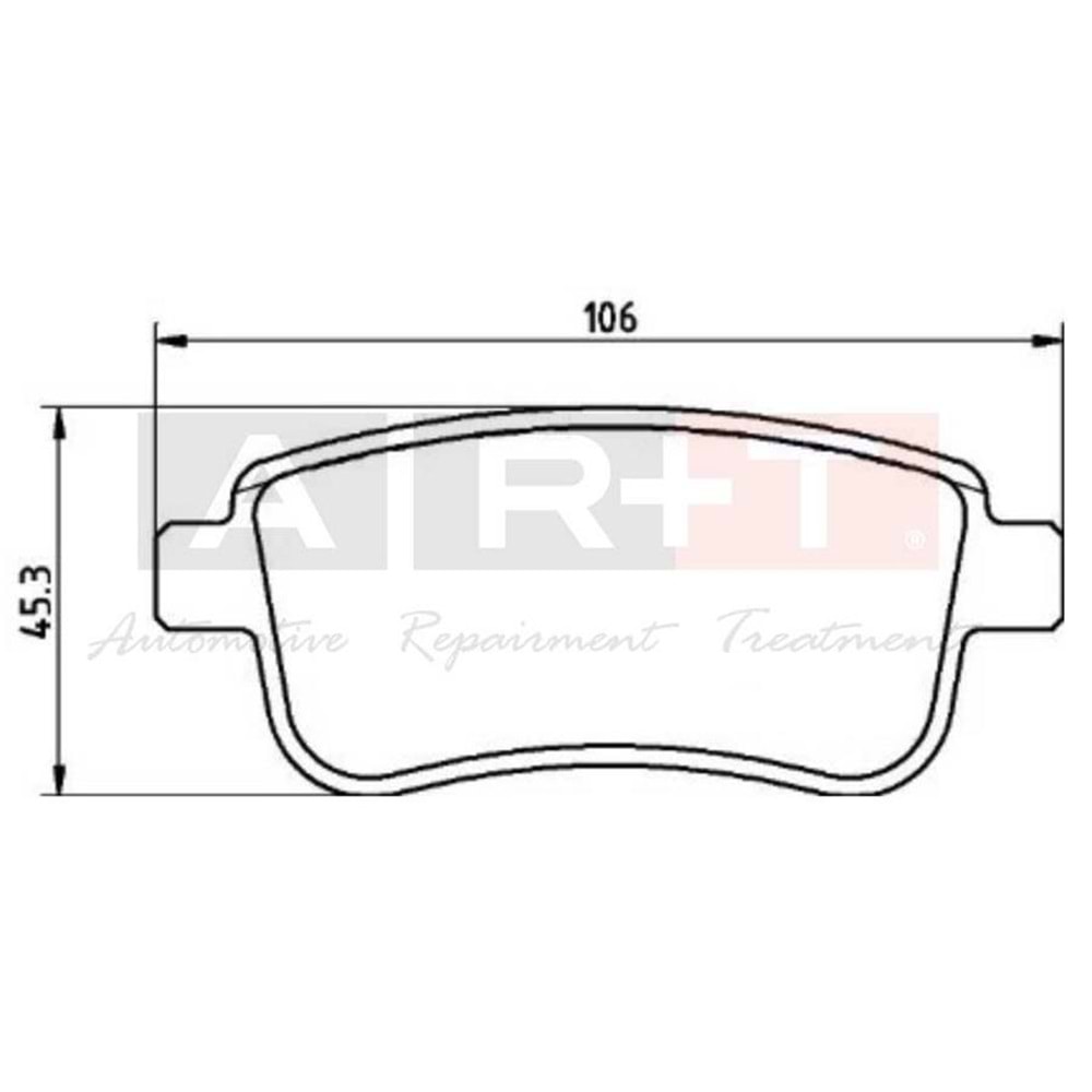 FREN BALATASI ARKA FLUENCE 09- MEGANE III 09- MEGANE IV 15- SCENIC III 09- CLIO V 19- CAPTUR II 20- 1.0 TCE 1.2 TCE 1.3 TCE 1.5 DCI 1.6 SCE