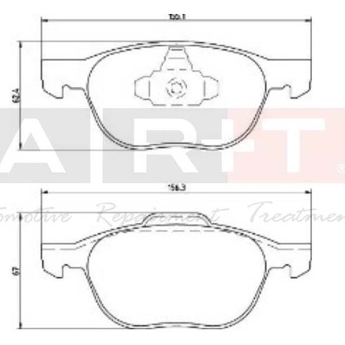 FREN BALATASI ON FORD FOCUS II 04-18 CMAX KUGA I-II 08-14 VOLVO V40 19- C30 06-12 MAZDA 3 03-09
