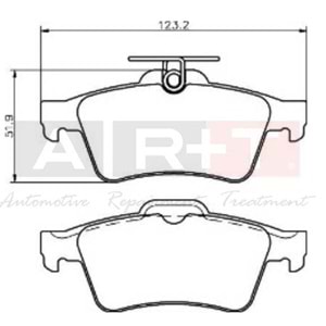 FREN BALATASI ARKA FOCUS II CMAX 03- CONNECT 02- LAGUNA III 07- VECTRA C 02- USTTEN YAYLI LP1958