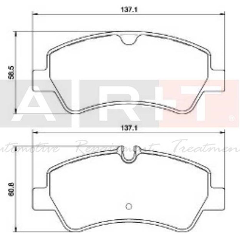 FREN BALATASI ARKA FORD TRANSIT CUSTOM V362 V363 12- BM LP2662
