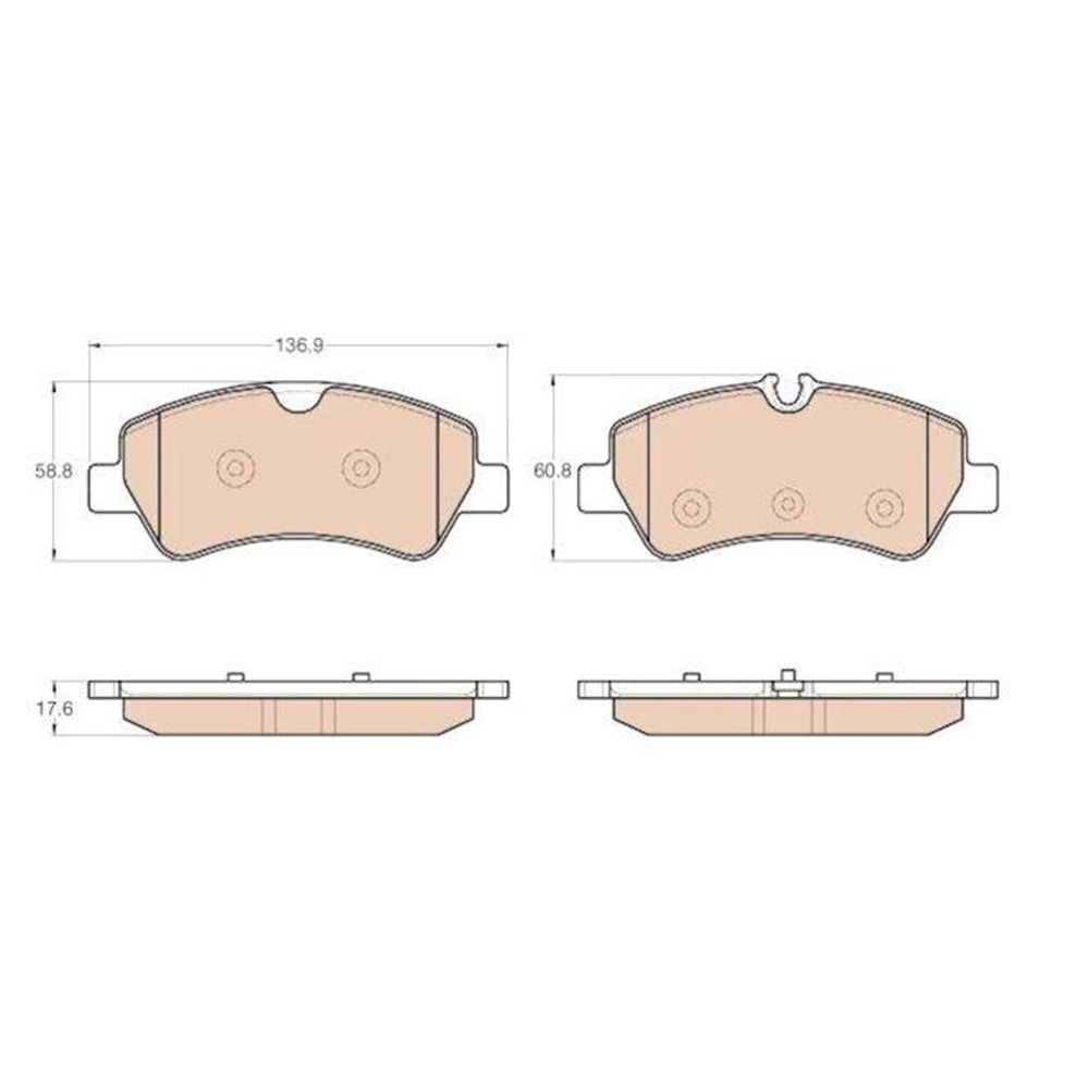 FREN BALATASI ARKA FORD TRANSIT CUSTOM V362 V363 12- BM LP2662/1 FISSIZ