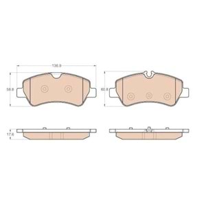 FREN BALATASI ARKA FORD TRANSIT CUSTOM V362 V363 12- BM LP2662/1 FISSIZ