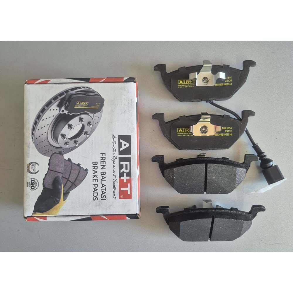 FREN BALATASI ON VW BORA (99-) GOLF IV (99-) BEETLE (99-) GOLF V JETTA (05-) AUDI A3 (99-) A3 (03-) A3 SPORTBACK (04-) A3 (00-03) SEAT LEON (99-05) (05-) TOLEDO II (99-) ALTEA (04-) SKODA OCTAVIA (00-) ON - IKAZ KABLOLU