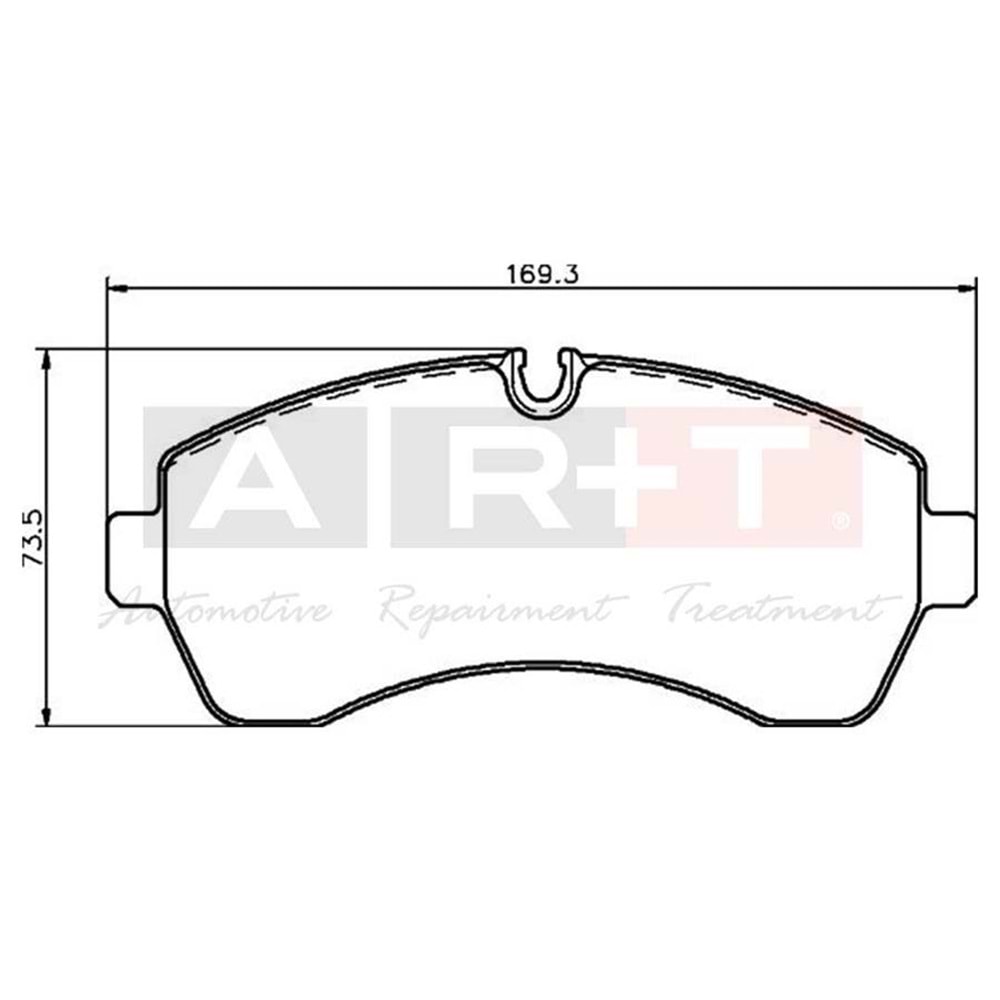 FREN BALATASI ON MERCEDES SPRINTER 06- VW CRAFTER 06- CIFT TEKER 30-35-50 LP1981