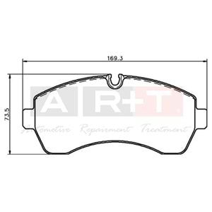 FREN BALATASI ON MERCEDES SPRINTER 06- VW CRAFTER 06- CIFT TEKER 30-35-50 LP1981