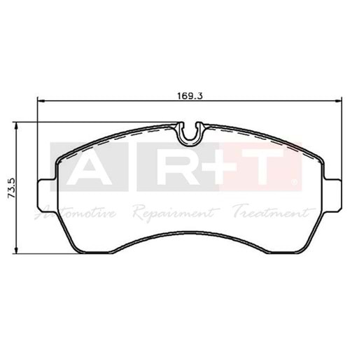 FREN BALATASI ON MERCEDES SPRINTER 06- VW CRAFTER 06- CIFT TEKER 30-35-50 LP1981