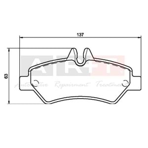 FREN BALATASI ARKA MERCEDES SPRINTER B906 06- VW CRAFTER 30-35-50 TEK TEKER