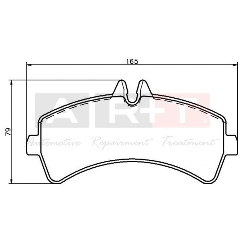 FREN BALATASI ARKA MERCEDES SPRINTER 06- VW CRAFTER 06- CIFT TEKER 30-35-50 LP1984