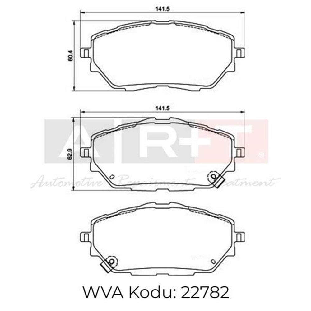 FREN BALATASI ON TOYOTA COROLLA XII 16- C-HR LP3378