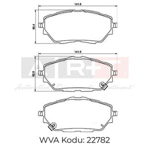 FREN BALATASI ON TOYOTA COROLLA XII 16- C-HR LP3378