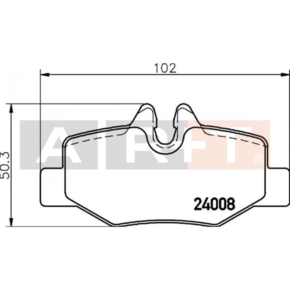 FREN BALATASI ARKA MERCEDES VITO W639 03- LP1939