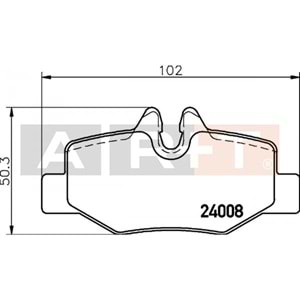 FREN BALATASI ARKA MERCEDES VITO W639 03- LP1939