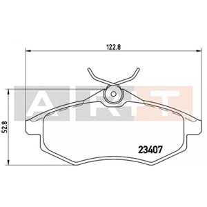 FREN BALATASI ON CITROEN C2 03- 1.1 .1.4 HDI 02- KUCUK TIP LP1716