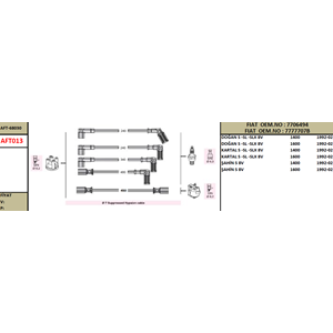 BUJI KABLO TAKIMI SLX DOGAN SAHIN KARTAL 1.4 1.6 8V