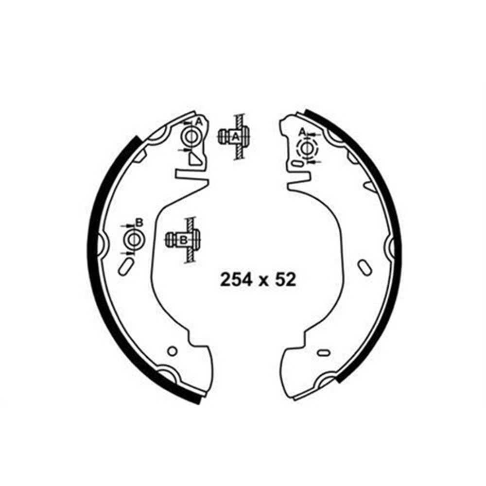 FREN BALATASI ARKA PABUCLU TRANSIT T12 91-00 TRANSIT TOURNEO 94-00