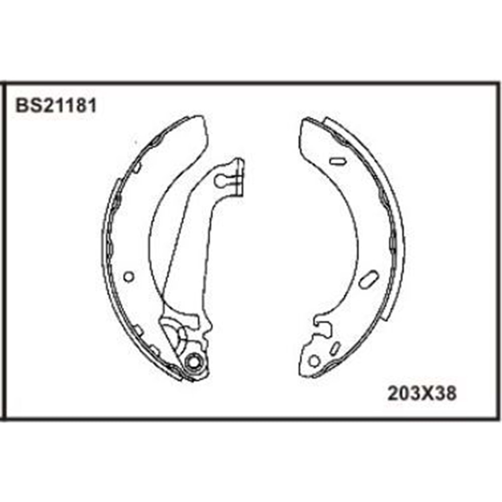 FREN BALATASI ARKA PABUCLU ESCORT V 90-92 ESCORT VI 92-95 ESCORT VII 95-98