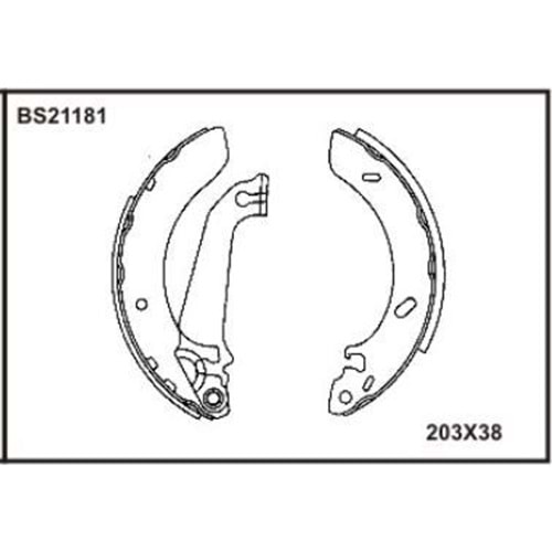 FREN BALATASI ARKA PABUCLU ESCORT V 90-92 ESCORT VI 92-95 ESCORT VII 95-98