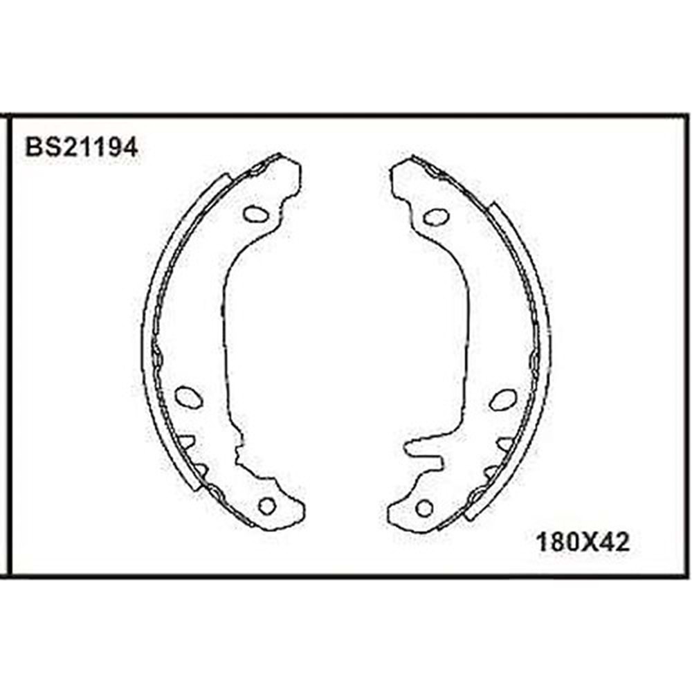 FREN BALATASI ARKA PABUCLU R9 R11 R19 R21 CLIO I 90-98 TWINGO 96>