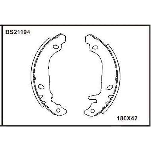 FREN BALATASI ARKA PABUCLU R9 R11 R19 R21 CLIO I 90-98 TWINGO 96>