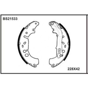 FREN BALATASI ARKA PABUCLU LINEA 07-> FIORINO 07-> GRANDE PUNTO 08-> BIPPER NEMO 08-> CORSA D CORSA