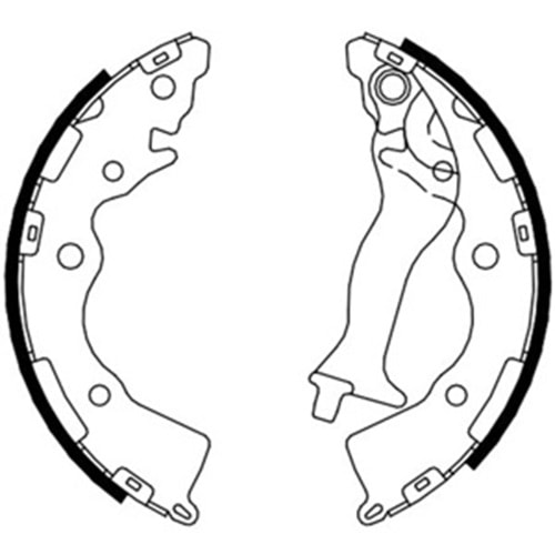 FREN BALATASI ARKA PABUCLU ACCENT ERA ACCENT SEDAN RIO 05> 1.4GL 1.6GLS 1.5CRDI GLS ABSSIZ