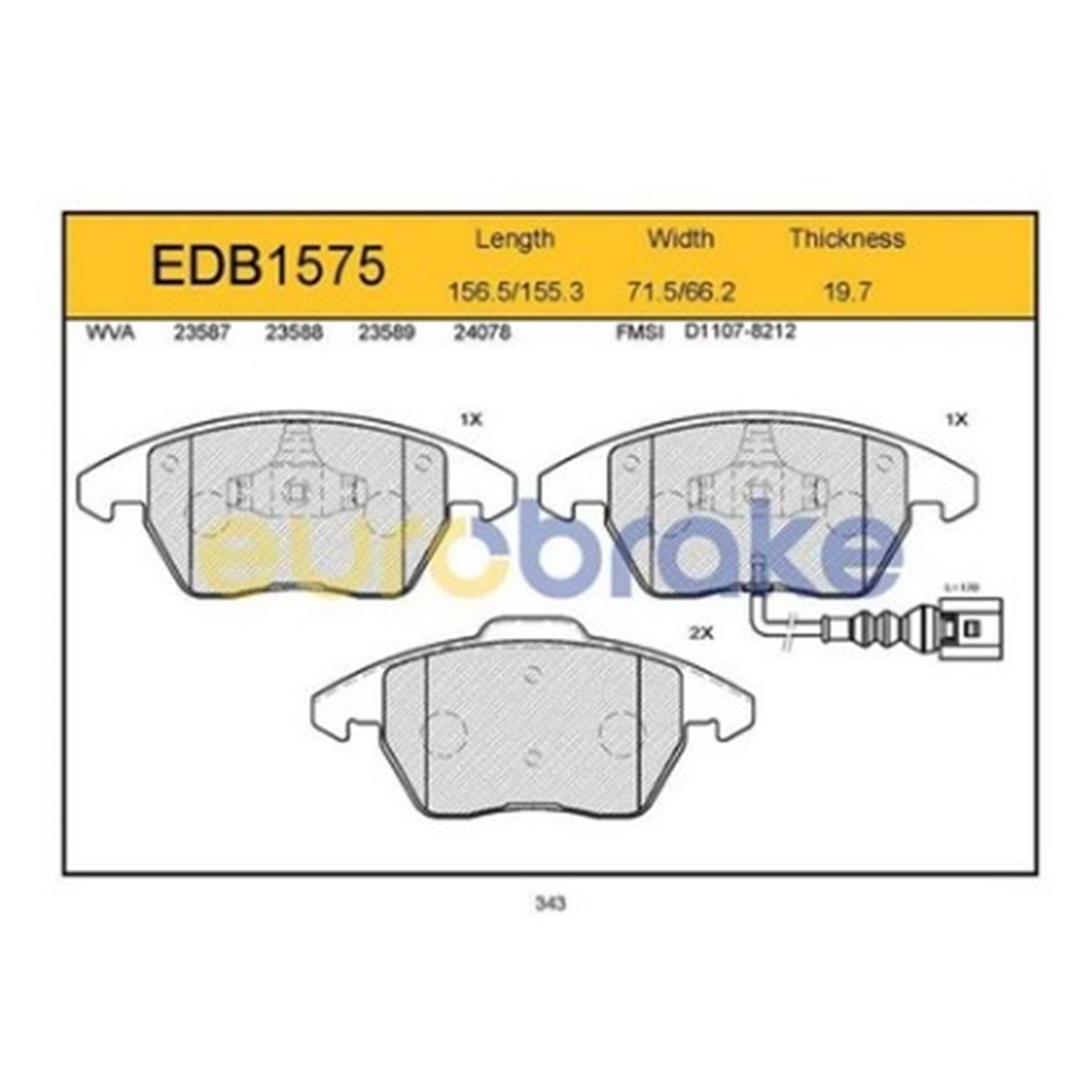 FREN BALATA ON GOLF V VI POLO V JETTA III IV PASSA