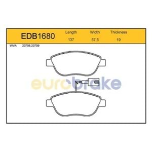 FREN BALATASI ON FISLI DOBLO 2005 > 1.4 T.JET LINE