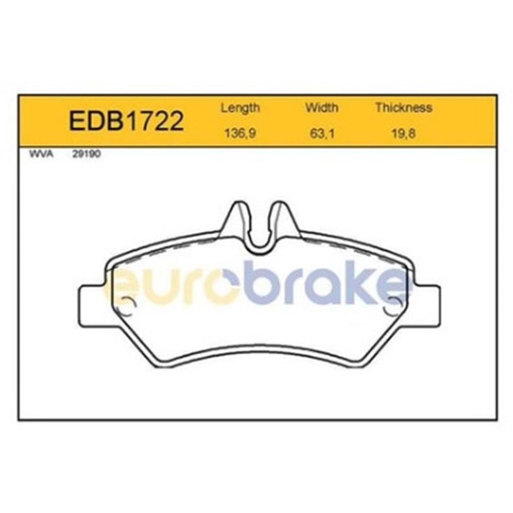 FREN BALATASI ARKA CRAFTER SPRINTER 2007 - TEK TEK