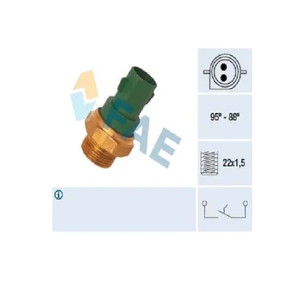 FAN MUSURU FORD ESCORT 90- (2 FISLI KLIMASIZ YESIL)