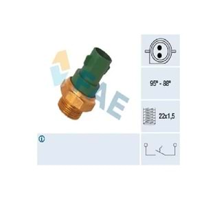 FAN MUSURU FORD ESCORT 90- (2 FISLI KLIMASIZ YESIL)