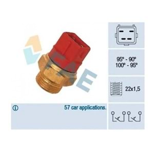 FAN MUSURU FORD ESCORT 90- (4 FISLI KLIMALI KIRMIZI)