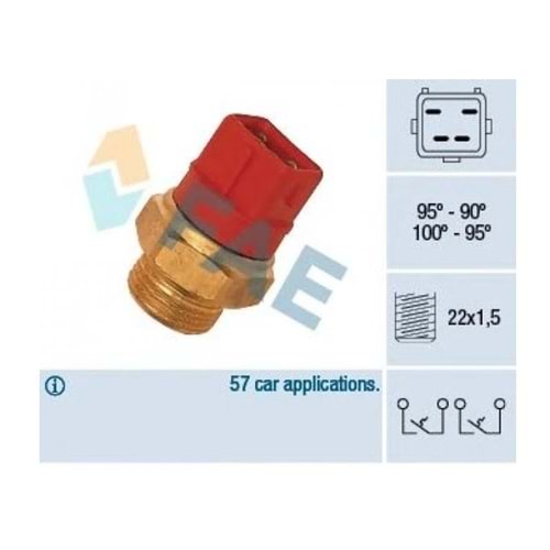 FAN MUSURU FORD ESCORT 90- (4 FISLI KLIMALI KIRMIZI)