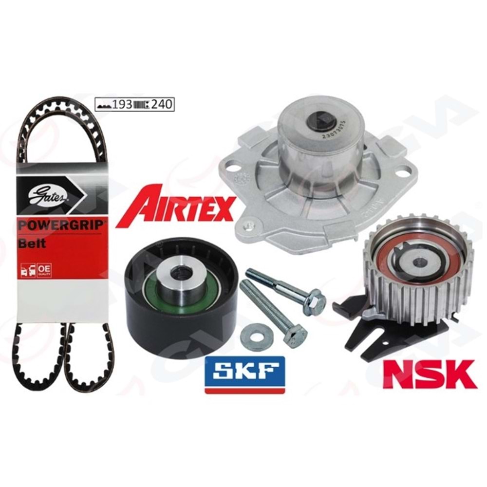 EKSANTRIK KAYIS TRIGER SETI DEVIRDAIMLI (193X240) DOBLO 01> BRAVA-BRAVO 96>01 PALIO 00> MAREA 96> 1.9 JTD