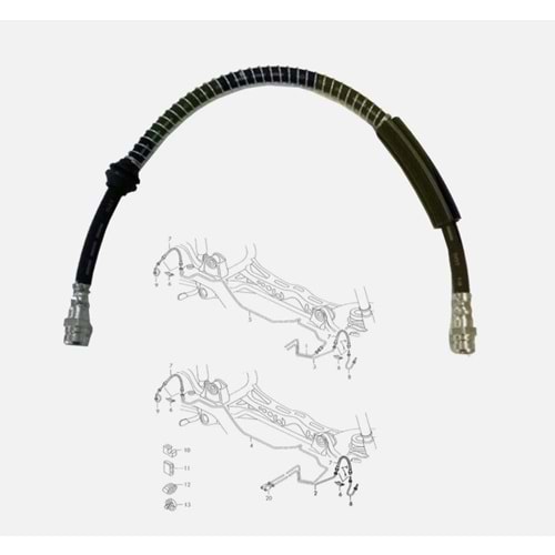 FREN HORTUMU ARKA WV CADDY III 04> 2K0611775D