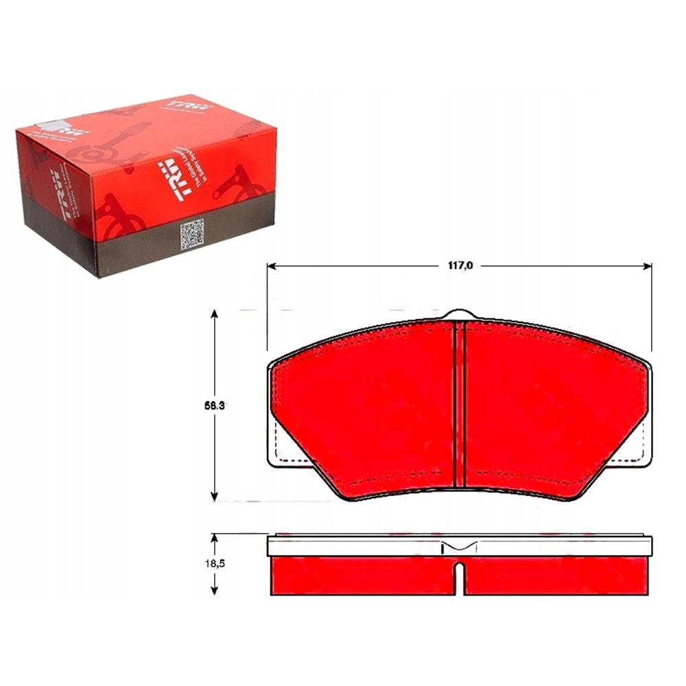 FREN BALATASI ON DISK P100 TRANSIT MK2 MK3 / 86VB 2K021 AA