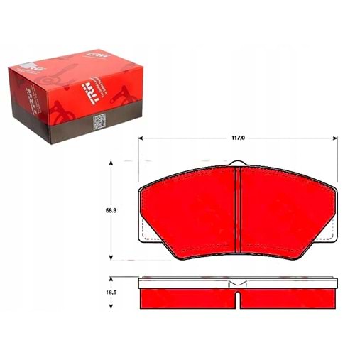 FREN BALATASI ON DISK P100 TRANSIT MK2 MK3 / 86VB 2K021 AA
